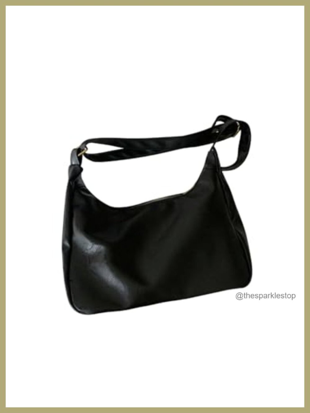 Vintage Slouchy Hobo Bag Crossbody PU Leather Soft Zipper Handbag